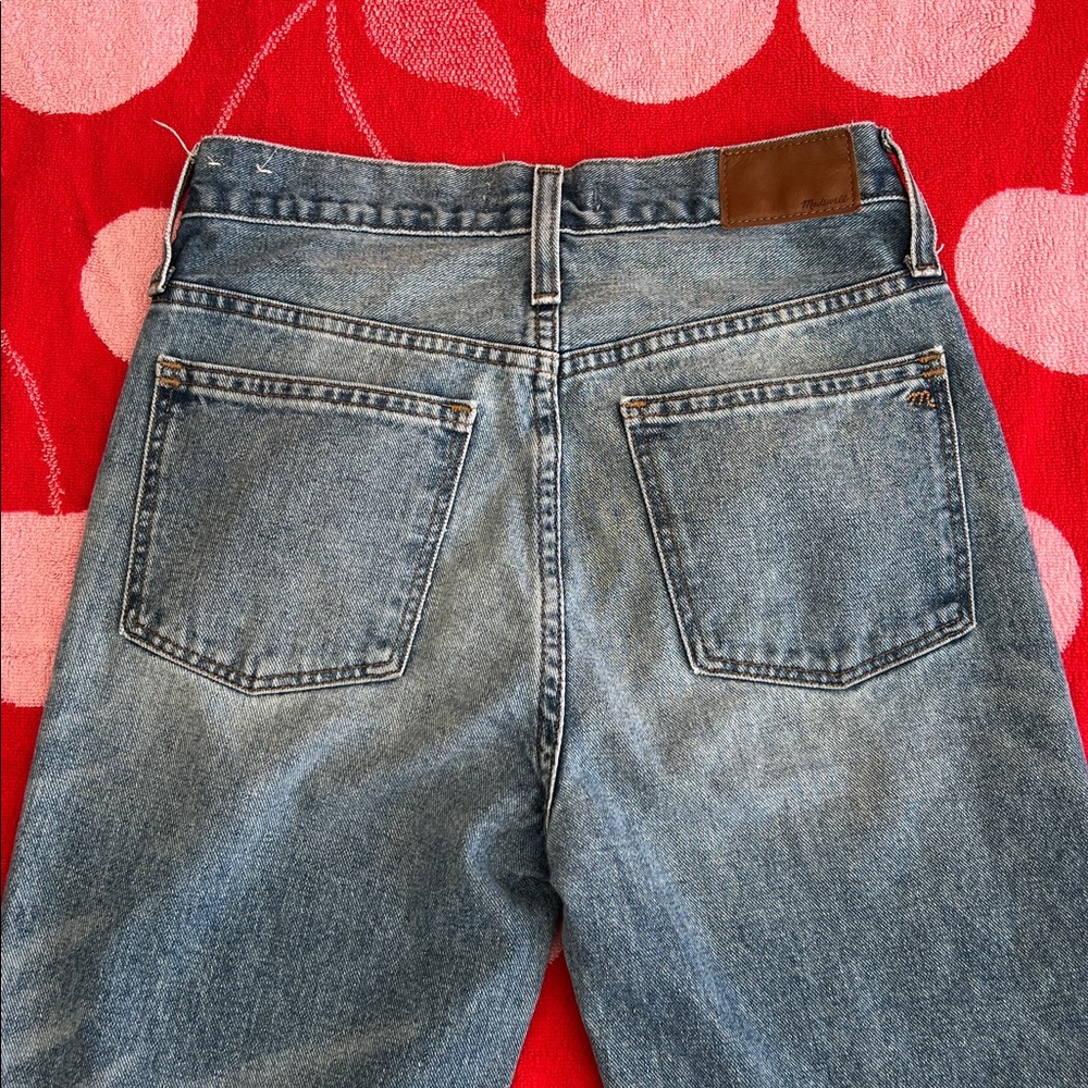 Madewell two-tone Retro Crop Bootcut size 25 Denim Jeans - Picture 10 of 12